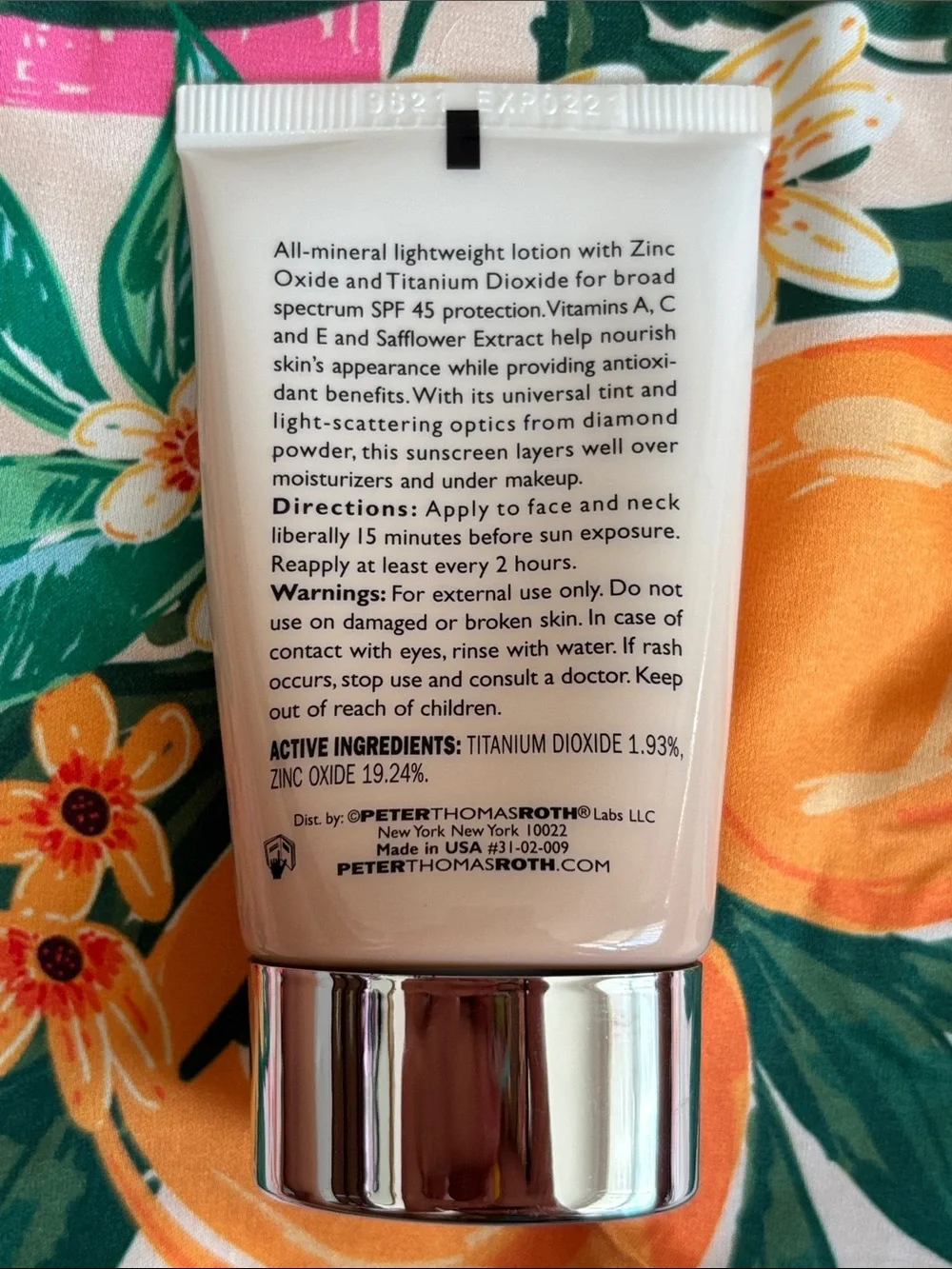 Peter Thomas Roth Max Mineral Naked SPF 45 Sunscreen Universal Tint Lotion